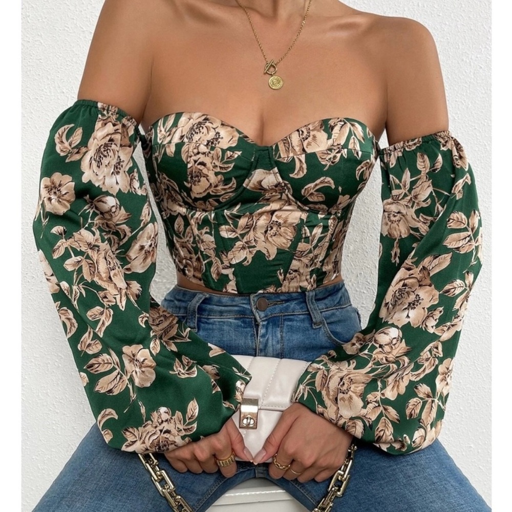 Sexy off the shoulder corset